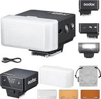"Godox iT20-N iT20 N" fotoaparato blykstė Speedlite su baltu difuzoriumi 6 galios lygiai 700 blyksnių visu galingumu TTL 1,5 s blykstės pakartojimo laikas Fotoaparato blykstė su magnetine spalvų mikroschema, skirta Nikon DSLR (juoda)