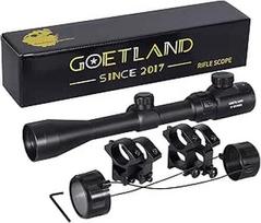 "Goetland" šautuvo optinis taikiklis 3-9 x 40 EC "Airsoft" raudonai žalias taikiklis su tvirtinimo žiedais SFP, skirtas taktiniams medžiokliniams arbaletams, pneumatiniams šautuvams, sportiniams šauliams