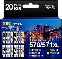 "GPC Image" suderinamos rašalo kasetės, skirtos "Canon" PGI-570 XL CLI-571 XL