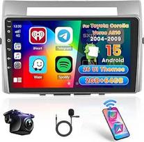 "Hikity Android" automobilinis radijas 2+64G navigacija "Toyota Corolla Verso AR10 2004-2009" su belaidžiu "Carplay" "Android" automobiliu, 9 colių jutiklinio ekrano radijas su "Mirror Link" WiFi GPS Bluetooth FM RDS EQ SWC