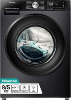 "Hinsense WD3S8043BB3" skalbyklė su džiovykle / "ConnectLife" / 16 programų / 8 kg / 54 l / 1400 aps./min / garų funkcija / "JetWash" / antialerginė programa / automatinė programa / "Eco" skalbimas / "Steam Refresh" / vilna