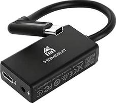 "Homesuit" 3,5 mm mikrofono adapteris HERO13Black, HERO12Black, HERO11Black, HERO10Black, HERO9Black, HERO8Black, HERO7Black, HERO6Black, HERO5Black GoPro priedai