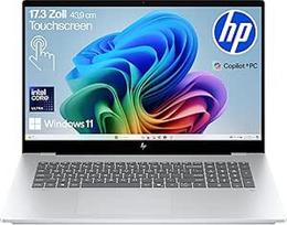 "HP OmniBook 7 Next Gen AI PC", "Copilot+" kompiuteris, 17,3 colių FHD jutiklinis ekranas, "Intel Core Ultra 7" 256V (47 viršūnės), 16GB LPDDR5x RAM, 1 TB PCIe Gen4 SSD, "Intel Arc 140 V" GPU, QWERTZ, "Windows 11", sidabrinės spalvos
