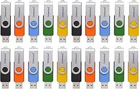 "Intenso Basic Line" USB 2.0 atminties kortelių rinkinys - 20x 4GB didelės spartos atminties kortelių, įvairiaspalvės, su etiketėmis