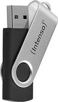 "Intenso Office Line" USB atmintinė 128GB, itin greita USB-A 3.2 atmintinė, iki 70MB/s, tvirtas plastikinis metalinis korpusas, sidabriškai juoda: Amazon.de: Kompiuteriai ir priedai