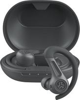 "JLab JBuds Air Sport ANC 4 In-Ear" sportinės ausinės "Bluetooth", 60+ valandų, triukšmą slopinančios tikros belaidės ausinės su USB-C įkrovimo dėžute, IP66, atsparios prakaitui, daugiataškės, juodos spalvos