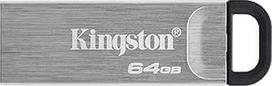 "Kingston DataTraveler Kyson USB 3.2 Gen 1 USB atmintinė 64GB su stilingu metaliniu korpusu be dangtelio