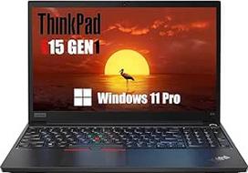 "Lenovo Thinkpad E15 Gen 1" verslo nešiojamasis kompiuteris, 15,6 colių FHD (1920 x 1080), "Intel Core i5-10210U", 16GB RAM, 256GB SSD, japoniška QWERTZ klaviatūra, "Windows 11 Pro" (atnaujintas)