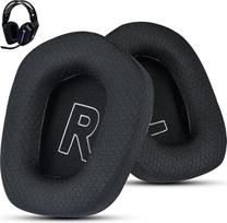 "Logitech G733" žaidimų ausinėms skirti pakaitiniai ausų kilimėliai, taip pat tinka "Logitech G335" belaidėms ausinėms, ausų kilimėlių priedai su minkštu tinklelio audiniu ir izoliacinėmis putomis (juodi)