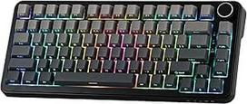 "MechLands AK820 MAX HE Hall efekto magnetinė žaidimų klaviatūra, reguliuojamas suveikimas, 8KHz apklausos dažnis, laidinė greita klaviatūra, kreminė, RGB, NKRO, skirta Win/Mac, QWERTY (gradientinė pilka)