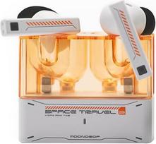 "Moondrop Space Travel 2" HiFi triukšmo slopinimo ausinės "Bluetooth 6.0 ANC" su mažo vėlavimo žaidimų režimu SBC/AAC (baltos spalvos)