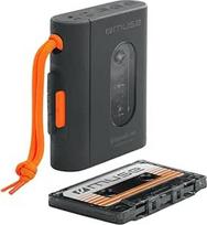"MUSE" kasetinis grotuvas - nešiojamasis kasetinis grotuvas su ausinių lizdu ir "Bluetooth" | Greitas įkrovimas per USB-C - elegantiškas dizainas | Juoda