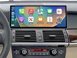 "Ninetom" 12,3" jutiklinio ekrano automobilinis radijas BMW X5/X6 E70 E71 2007-2010 su CCC sistema, palaiko "Apple Carplay"/"Android Auto"/"Mirrorlink"/GPS navigaciją, atnaujintas automobilinės stereo sistemos ekranas