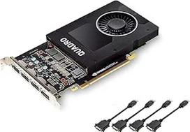 "NVIDIA Quadro P2000" 5GB GDDR5 vieno lizdo vaizdo plokštė - 1024 CUDA branduolių, 3,0 TFLOPS, 160 bitų, 140GB/s, 4x "DisplayPort 1.4", 75 W energijos suvartojimas, "PCI Express 3.0 x16" (atnaujinta)