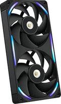 "NZXT F240X Performance" vieno rėmo ventiliatorius - 2x 120 mm PWM RGB kompiuterio korpuso ventiliatoriai - maksimalus oro srautas ir statinis slėgis - LCP rėmas ir sparneliai - magnetinis skysčių dinaminis guolis - juodas
