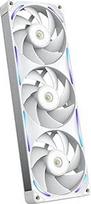 "NZXT F360X Performance" vieno rėmo ventiliatorius - 3x 120 mm PWM RGB kompiuterio korpuso ventiliatorius - didžiausias oro srautas ir statinis slėgis - LCP rėmas ir sparneliai - magnetinis dinaminis guolis - baltos spalvos