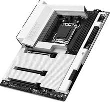 "NZXT N7 B850" - "AMD B850 AM5 ATX" žaidimų pagrindinė plokštė "Ryzen 9000/8000/7000" - 16+2+1, DDR5, 3X M.2, PCIe 5.0, "Wi-Fi 6E", 2,5GbE, USB 4 - M.2 NVME su greito išleidimo funkcija - pilnas dangtelis - balta