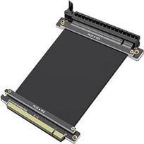"PCI Express 3.0 16X Extender Riser" kabelis, apsaugotas nuo elektromagnetinių trukdžių, juodas, 180 laipsnių, 200 mm ilgio