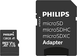 "Philips" FM08MP45B/10 10 klasės "Micro SD" atminties kortelė su adapteriu