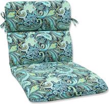"Pillow Perfect Outdoor Pretty Paisley" suapvalintais kampais kėdės pagalvėlė, Navy