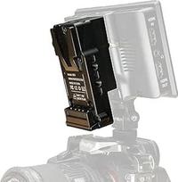 "Portkeys BD3 V-Mount to NP-F Dummy Battery Adapter", reguliuojamas 8V/2A išėjimas, CNC aliuminis, dvipusis tvirtinimas lauko monitoriams, vaizdo radijo siųstuvams ir LED žibintams