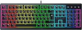 "Razer Ornata V3 Flat Mecha Membrane" kompiuterinių žaidimų klaviatūra (spragtelėję membraniniai jungikliai, magnetinė minkšta riešo atrama, medijos klavišai) QWERTZ DE išdėstymas | Juoda