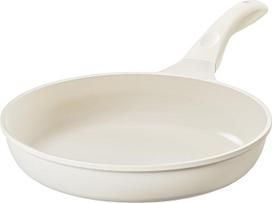 "Redchef" 28 cm keraminė keptuvė su nesvylančia danga, indukcinė keptuvė, omletų keptuvė, virėjo keptuvė Be PTFE, be PFAS, be PFOA, atspari įbrėžimams, galima plauti indaplovėje, smėlio spalvos