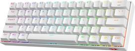 "Redragon K530 Pro Draconic" 60 % "Bluetooth" / laidinė / 2,4 GHz belaidė mechaninė klaviatūra, 61 klavišas, "Hot Swap" keičiama RGB žaidimų klaviatūra su "Clicky Blue" jungikliu, skirta "Windows" / "Mac" / "Android