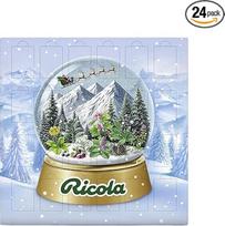 "Ricola" advento kalendorius 2025, 24 durys, vaistažolių saldainių mišinys, Kalėdų kalendorius, tinka vaikams ir suaugusiesiems, 1 x 360 g (pakuotės dizainas gali skirtis)