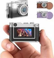 "Rollei" mini skaitmeninis fotoaparatas "Vintage Black", 1080P FHD mažas retro skaitmeninis fotoaparatas su 0,96 colio spalvotu ekranu, 2 MP miniatiūrinis fotoaparatas, kompaktiškas fotoaparatas su blykste ir įrašymu, mažas mini skaitmeninis fotoaparatas