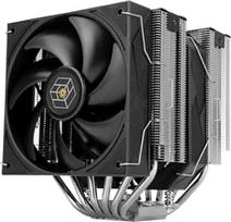 "Royal Pretor 130" CPU aušintuvas "Double Tower" su 7 šiluminiais vamzdeliais, dvigubu PWM ventiliatoriumi, matiniu pieštu dangteliu, skirtas AM5/AM4, "Intel LGA1851/1700/1150/1151/1200