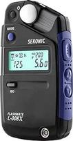 "Sekonic" FLASHMATE L-308X ekspozicijos matuoklis fotografams ir filmų kūrėjams - juodas/mėlynas