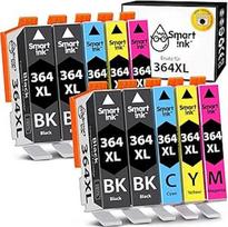 "Smart Ink" suderinamos spausdintuvo kasetės, skirtos pakeisti HP 364 XL 364XL 10 daugiapakopę (4BK ir 2C/M/Y) didelės talpos kasetę, skirtą HP Photosmart 5520 5510 5524 6520 5515 OfficeJet 4620 4622 DeskJet 3520