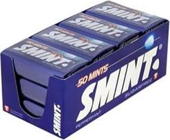 "Smint" mėtų saldainiai be cukraus, pipirmėčių skonio, tinka vegetarams - 50 XXL skardinių