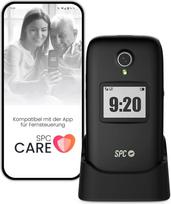 "SPC Polaris 4G" mobilusis telefonas senjorams su dideliais mygtukais ir skubios pagalbos iškvietimo mygtuku, suderinamas su nuotolinės prieigos "SPC Care" programėle (iOS ir "Android"), GPS sekimu ir saugumo įspėjimais, juodas