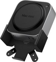 "Spigen LD205" stovas, skirtas "Mac Mini M4" / "M4 Pro Chip 2024" laikikliui po stalu Sieninis laikiklis su dvipuse lipnia juosta ir varžtais - juodas