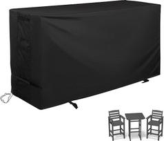 "Starcrew Bar Height Patio Set" Lauko baro kėdžių rinkinys Lauko dangtis Pub stalo ir kėdžių rinkinys su aukštais stalais Patio Bistro rinkinys 3 dalys