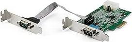 "StarTech.com" 2 prievadų serijinio PCIe RS232 adapterio kortelė - serijinio PCIe RS232 prievado valdiklio kortelė - PCIe į serijinį DB9 - 16950 UART - "Nidrig" profilio išplėtimo kortelė - "Windows" ir "Linux" (PEX2S953LP)