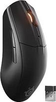 "SteelSeries Rival 3 Wireless Gen 2" belaidė 2,4 GHz ir "Bluetooth" žaidimų pelė - 18 000 DPI "TrueMove Air" optinis jutiklis - 60 milijonų paspaudimų garantija - itin lengva - PTFE slydimo kojelės - juoda