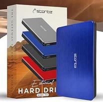 "Storite" 500GB išorinis kietasis diskas USB 3.0 Lengvas atsarginės kopijos ir saugojimo kietasis diskas Nešiojamasis žaidimų kietasis diskas Išplėstinės atminties kietasis diskas žaidimams Nešiojamasis kompiuteris "Mac Desktop" (mėlynas)
