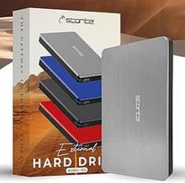 "Storite" išorinis kietasis diskas 500GB USB 3.0 lengvas duomenų atsarginės kopijos ir saugojimo kietasis diskas Nešiojamasis žaidimų kietasis diskas, skirtas žaidimams Nešiojamasis kompiuteris "Mac Desktop" (sidabrinis)