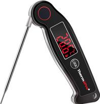 "ThermoPro TP19" IP65 vandeniui atsparus mėsos termometras ±0,5°C Tikslus virtuvės termometras 2-3 s reakcijos laikas Kepimo termometras Kepimo termometras Kepimui, vynui, griliui skirtas termometras Juodas
