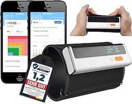 "TIGA-MED Armfit Plus" viršutinės rankos kraujospūdžio matuoklis su "Bluetooth" ir papildoma EKG diagnostika Belaidis širdies sveikatos monitorius Nemokama programėlė "iOS" ir "Android" (su EKG diagnostika)