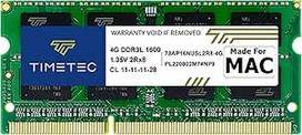 "Timetec Hynix IC" suderinama su "Apple" 4GB DDR3 1600MHz PC3-12800 SODIMM atminties atnaujinimas pasirinktiems "MacBook Pro", "iMac", "MacMini