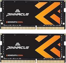 "Timetec Pinnacle" 32GB rinkinys (2x16GB) DDR4 3200MHz (arba 2933MHz, arba 2666MHz) PC4-25600 Non-ECC Unbuffered 1.2V CL22 2Rx8 Dual Rank 260 Pin SODIMM Laptop Notebook PC Computer Memory RAM
