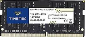 "Timetec" 16GB DDR4 2666MHz (DDR4-2666) PC4-21300 (PC4-2666V) Non-ECC Unbuffered 1.2V CL19 2Rx8 Dual Rank 260 Pin SODIMM Laptop Notebook PC Computer RAM Module Upgrade (16GB)