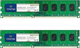 "Timetec" 16GB KIT (2x8GB) DDR3 1600 MHz (DDR3-1600) PC3-12800 (PC3-12800U) Non-ECC Unbuffered 1.5V CL11 2Rx8 Dual Rank 240 Pin UDIMM Desktop PC kompiuterių atminties modulio atnaujinimas