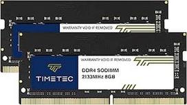 "Timetec" 16GB rinkinys (2x8GB) DDR4 2133MHz PC4-17000 Non-ECC Unbuffered 1.2V CL15 1Rx8 Single Rank 260 Pin SODIMM Nešiojamųjų kompiuterių nešiojamųjų kompiuterių atminties modulio atnaujinimas (16GB rinkinys (2x8GB))