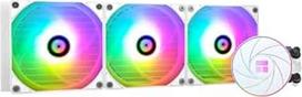 "TR Thermalright Aqua Elite 360 White" skystas procesoriaus aušintuvas, 360 mm Aio aušinimas, 3 PWM ventiliatoriai, mažas triukšmas, ARGB, skirtas AMD AM4/AM5, "Intel LGA1851/1700/115x/1200/2011" (baltas)