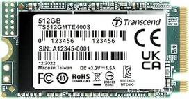 "Transcend MTE400S" 512GB M.2 2242 NVMe PCIe Gen3 x4 SSD, skaitymo/rašymo sparta iki 2000/900MB/s su "3D Nand Flash" TS512GMTE400S